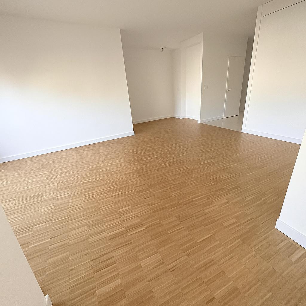 Pose d’un parquet sur chant dans un appartement à Paris – MAKRENO rénovation intérieure